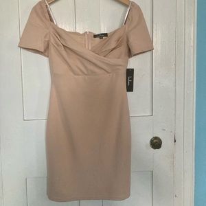 Lulu’s Cocktail Dress, blush, XS, NWT